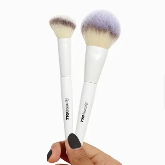 TYS Beauty 2-piece Brush Set: Powder Brush (00) & Blush Brush (01), New - Picture 2 of 2